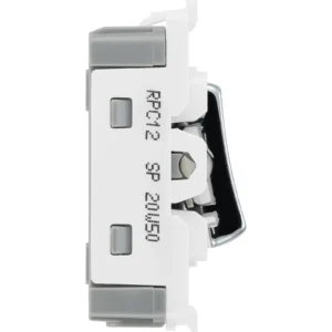 BG RPC12 20A SP Grid Switch - 2 Way Polished Chrome