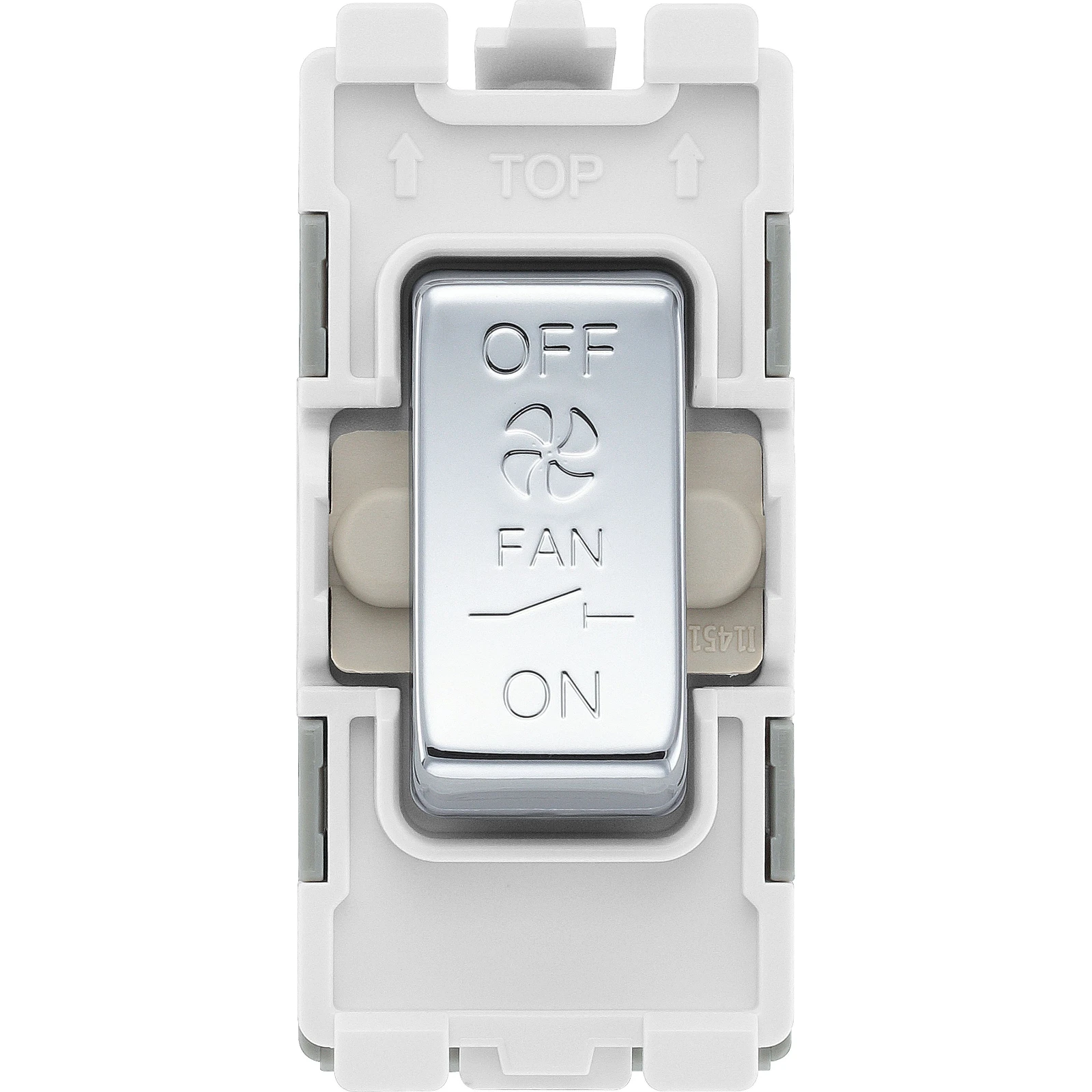 BG RPC15 10A 3 Pole Fan Isolator Grid Switch Polished Chrome - Image 4