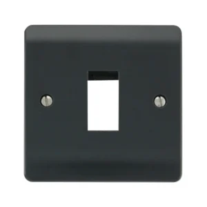 Front Plate 1 Gang 1 Aperture Anthracite Grey