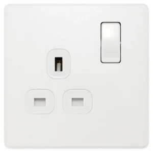 BG Evolve PCDCL21W 1 Gang Switched Socket Pearlescent White