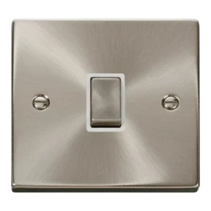 ClickVPSC722WH 20A Ingot DP Switch - White Satin Chrome