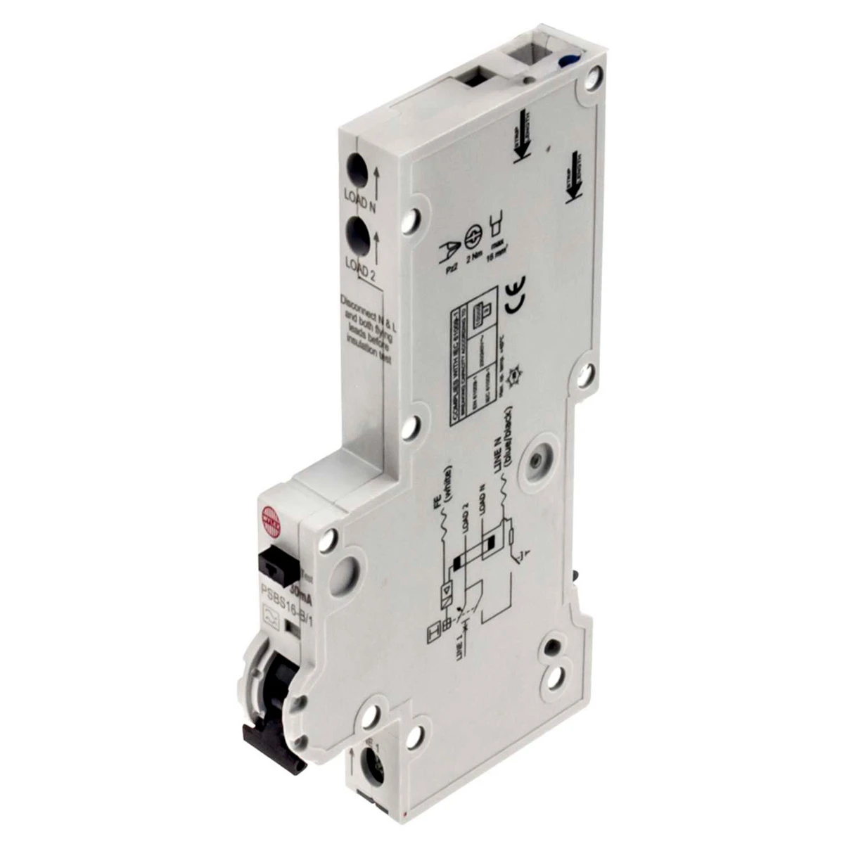 Wylex B16 30mA 10kA 1P+N Type A RCBO (1MW)