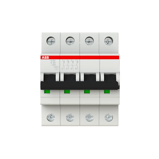 ABB S204-C25 MCB - 4P - C - 25A