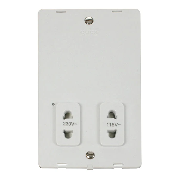 Socket Interior Shaver 115/230V Polar White - Image 2