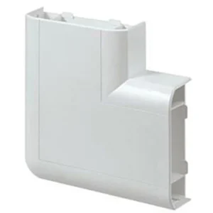 Bend Flat Angle For 3D Antibac Dado White PVC Trunking
