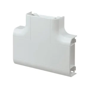 Tee Flat For 3D Antibac Dado Trunking White PVC
