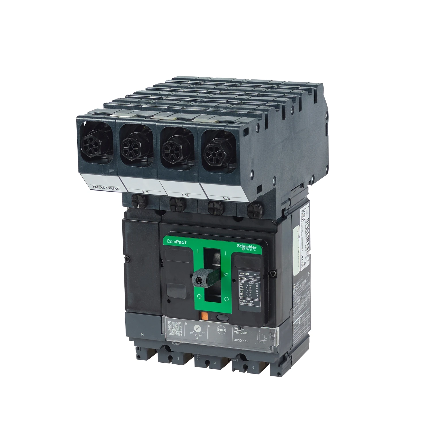 25A Rating Powerpact 4 Pole Icu 36Ka Tmd Thermal Magnetic Trip Unit Molded Case Circuit Breaker - Image 3