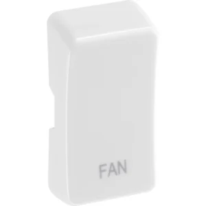 White Nexus Grid Printed Fan Rocker