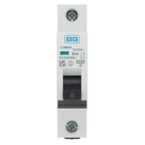 MCB Single PoleType B 45A 6kA 18 x 81 x 76mm
