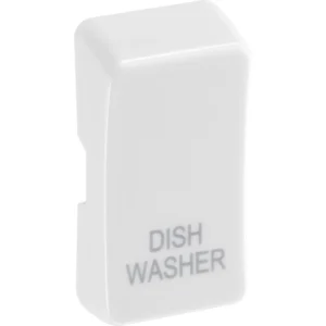White Nexus Grid Printed Dish Washer Rocker