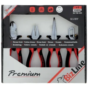 Bizline Premium 1000 V Insulated Pliers Set - 4 Pack