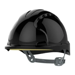 JSP EVO3 Safety Helmet - Micro Peak - Slip Ratchet - Vented - Black