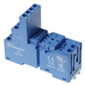 Socket Screw Terminal Din Rail IP20 10A 250V Blue 4P