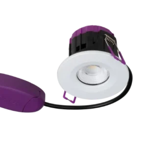 Ultimum 5W/7W Dual Wattage IP65 Fire Rated Downlight 4000K White Trim