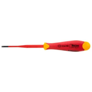 Bizline i-SLIM Screwdriver 1000V Insulated Slotted 3.5 x 100 mm