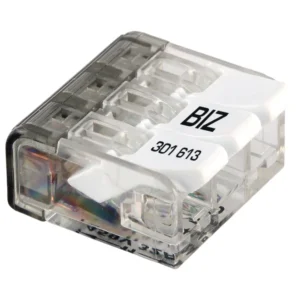 Bizline BizWing Lever Connector 3 Way 32A for up to 4mm Cables - 50 Pack