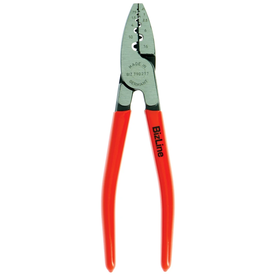 Bizline Crimping Pliers for Cable Ends 0.25 to 16 mm²