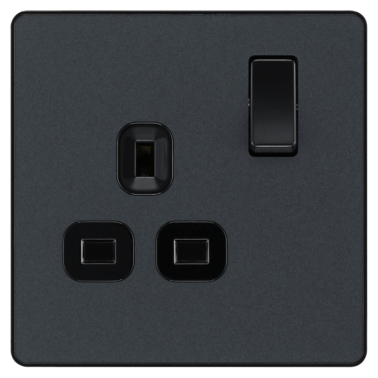 BG Evolve PCDMG21B 1 Gang Switched Socket Matt Grey - Image 2