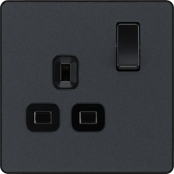 BG Evolve PCDMG21B 1 Gang Switched Socket Matt Grey - Image 3