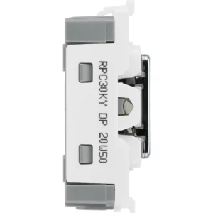 BG RPC30KY 20A DP Grid Switch - Secret Key Polished Chrome