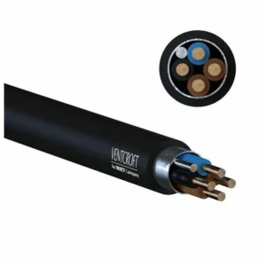 VFP NOBURN 1.5mm² Black Fire Performance Soft Skin Standard Cable 4-Core