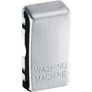 Brushed Steel Nexus Grid Embossed Washing Machine Rocker