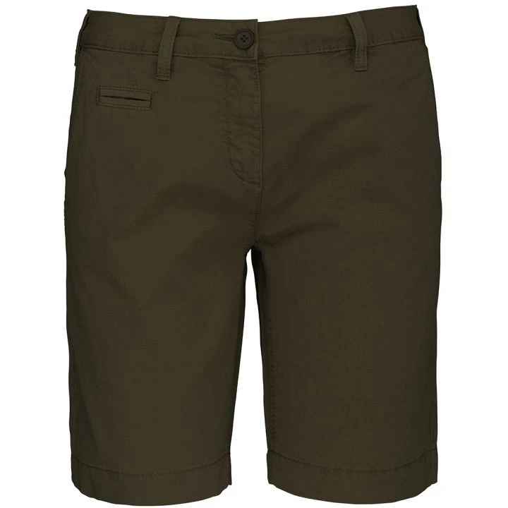 Kariban Black Extra Small Women's Washed Effect Bermuda Shorts - Image 3