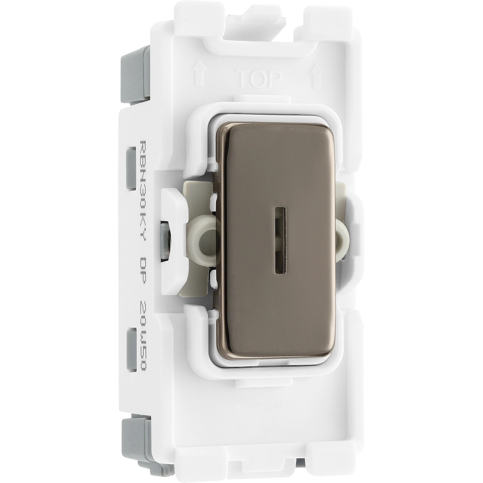 BG RBN30KY 20A DP Grid Switch - Secret Key Black Nickel - Image 3