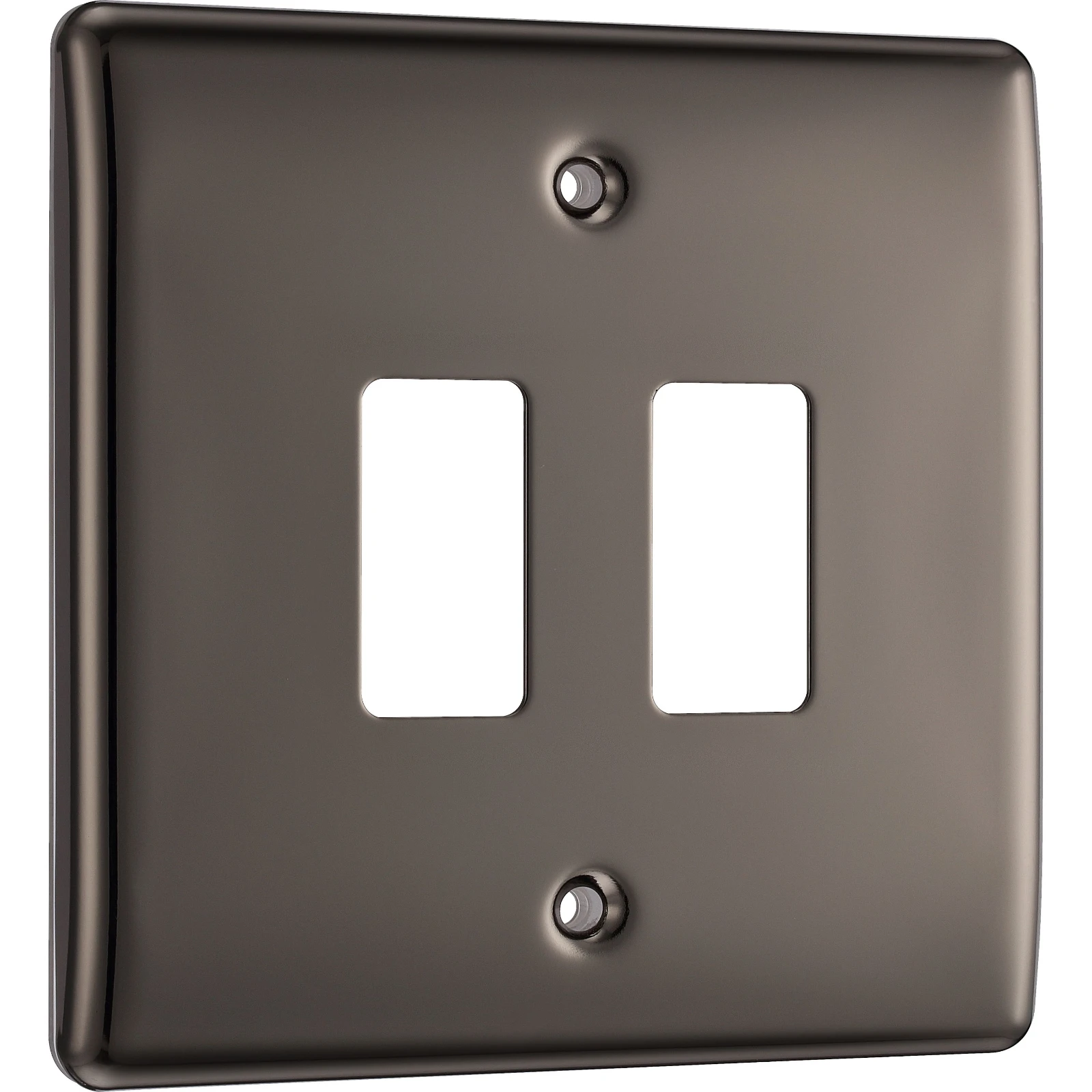 BG RNBN2 2 Gang Grid Plate Black Nickel - Image 3