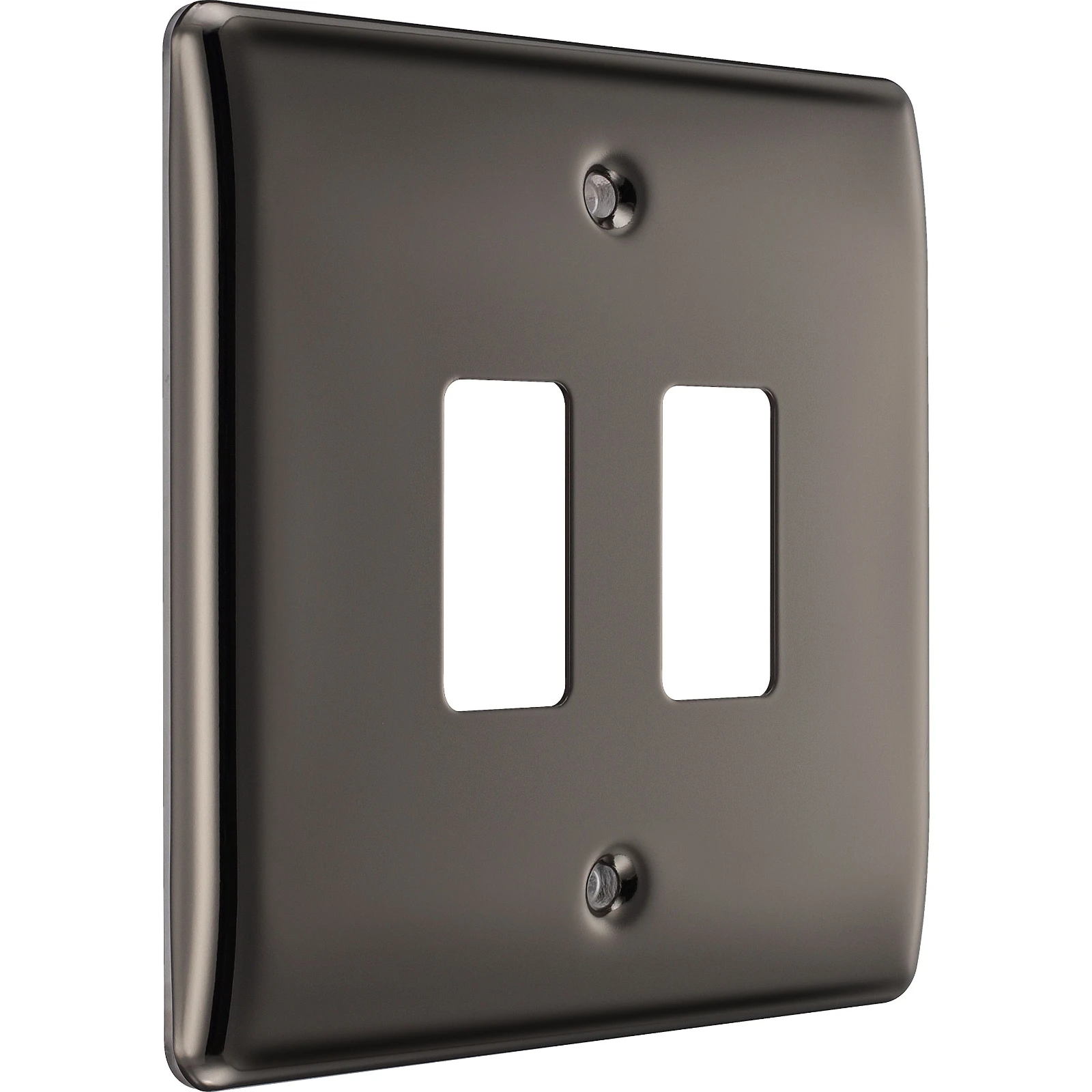BG RNBN2 2 Gang Grid Plate Black Nickel - Image 4