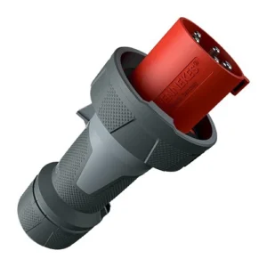 Plug 5P PowerTOP Xtra IP67 63A 400V 6H Red