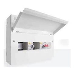 22 Way Unit with 100A Mains Switch + 2 x 80A 30mA RCD + 2 Pole SPD (7+7 Free Ways)