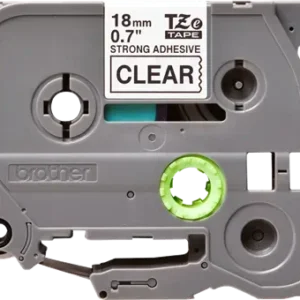 Brother Pro Tape TZE-S141 Strong Adhesive Tape Black On Clear 18mm