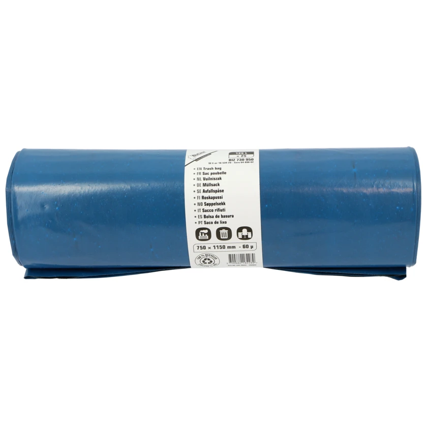 Bizline Garbage Bag Blue 125L - 25 Pack - Image 4