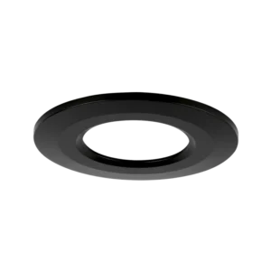 Aurora R6 Matt Black Fixed IP65 Polycarbonate Baffled Downlight Bezel