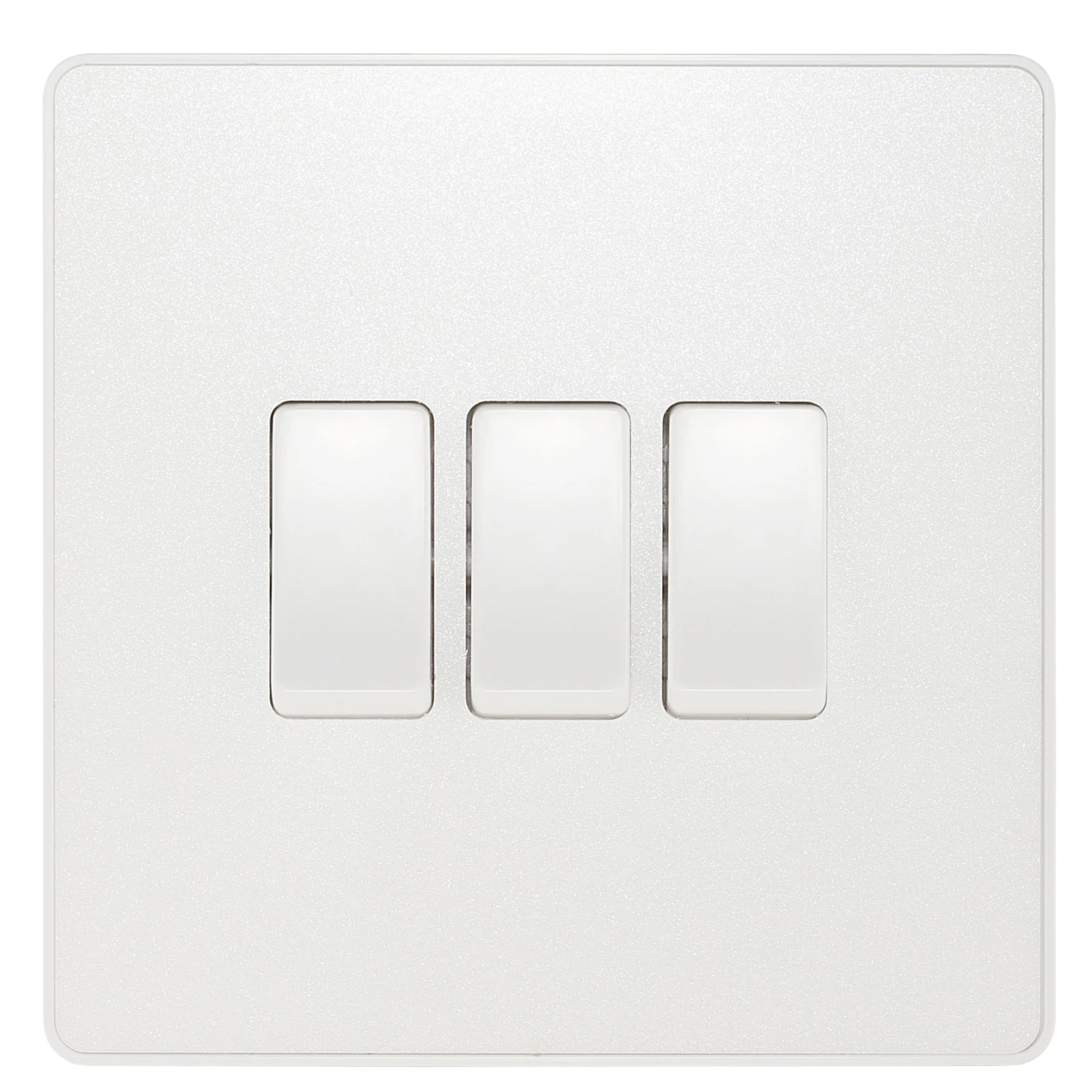 BG Evolve PCDCL43W 3 Gang 2 Way Switch Pearlescent White