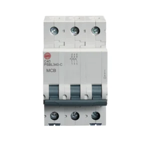 Wylex 40A Three Pole MCB C Curve 10kA