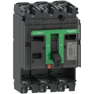 Circuit Breaker basic frame, ComPacT NSX100N, 50 kA at 415 VAC 50/60 Hz, 100 A, without Trip Unit, 3 poles