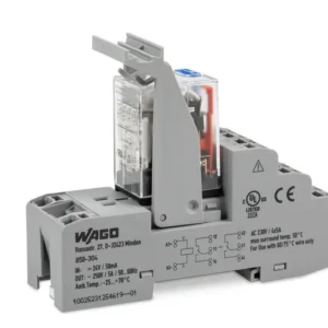 Wago Relay Module Nominal Input Voltage: 24 VDC 4 Changeover Contacts Limiting Continuous Current: 5 A With Manual Operation Red Status Indicator Module Width: 31 Mm 1.5mm²