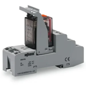 Wago Relay Module Nominal Input Voltage: 115 VAC 4 Changeover Contacts Limiting Continuous Current: 5 A With Manual Operation Red Status Indicator Module Width: 31mm