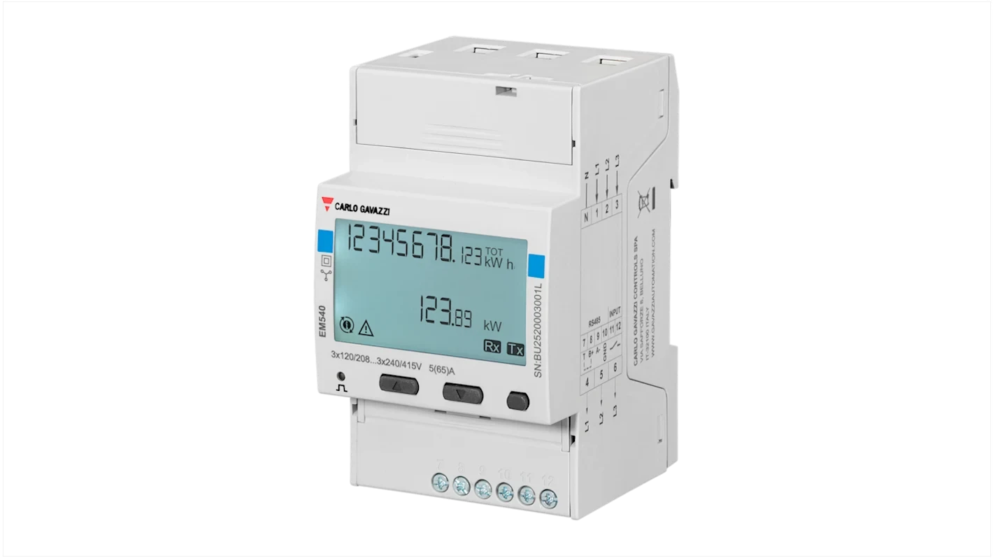 Three-Phase Mid Energy Analyzer 120 To 230 V L-N 208 To 400 V L-L 5 (65) A Rs485 Modbus Rtu - Image 2