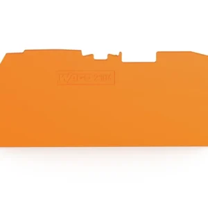 Wago End And Intermediate Plate 1mm Thick Orange