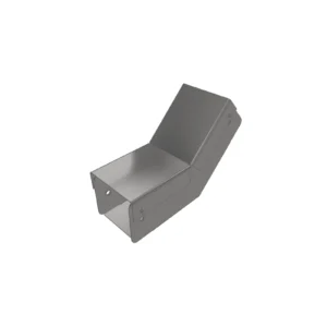 Cable Trunking Internal Lid Bend 45Deg 50mm x 50mm Pre Galvanised Steel + Lid