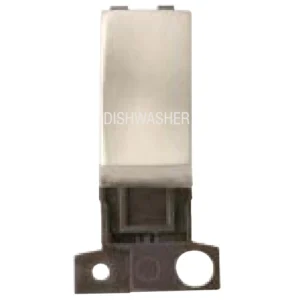 Dishwasher Satin Chrome 13A/10AX Ingot Double Pole Switch Module