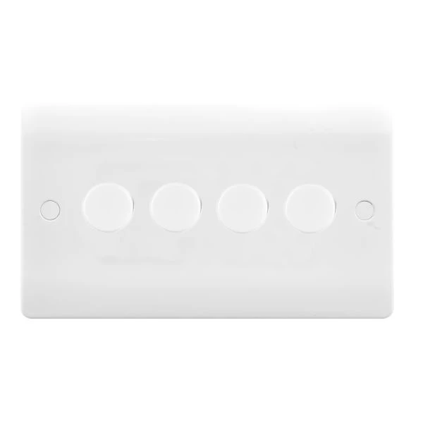 Verve HM2034 Rotary Dimmer 4G 2 Way 100W LEDITB Push On/Off White - Image 3