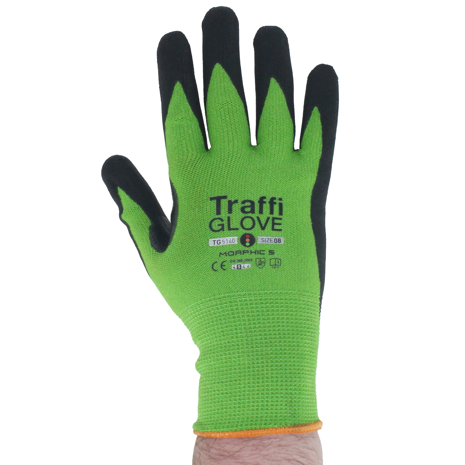 Morphic 5 Safety Glove Size 8 Green - Image 2