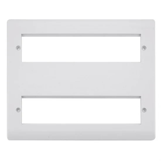 Front Plate 2X8 Apertures&Yoke White Large Unfurnished - Image 2