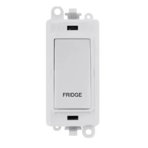 Click Gridpro Switch DP Module - White Insert 20AX White Printed Fridge