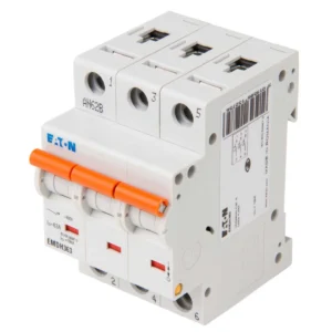 Eaton MCB Triple Pole Type D 63A 10/15kA