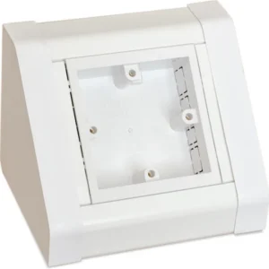White PVC 1 Gang Bench Box Single Sided-Unit